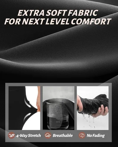 Miniatura 40 de NexiEpoch - Paquete de 4 leggings suaves para mujer, con bolsillos, control de abdomen y cintura alta, pantalones capri para yoga y ejercicio