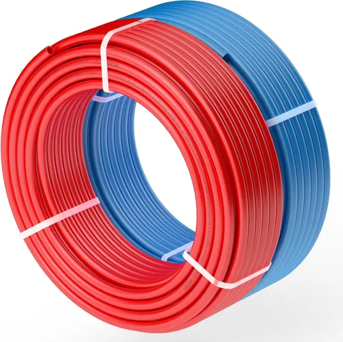 VEVOR Tubo de PEX de 1/2 pulgada, 2 x 100 pies, tubo de tubería flexible PEX-A sin barrera de oxígeno para agua potable, para agua caliente/fría y