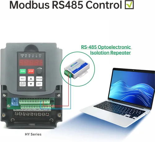 Miniatura 8 de VFD de 110 V de entrada, 2.2 KW, 3 hp, unidad de frecuencia variable, inversor convertidor CNC, para control de velocidad de motor de 3 fases de 110