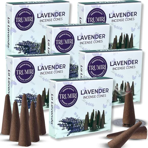 Miniatura 45 de TRUMIRI Incienso ámbar – Paquete de 20 conos (2 x 10) – Incienso de cono perfumado