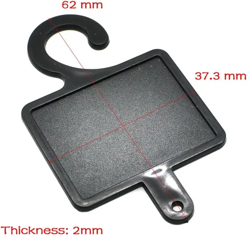 Miniatura 2 de 20pcs plástico gancho colgador & para embalaje calcetín prenda textil accesorios negro