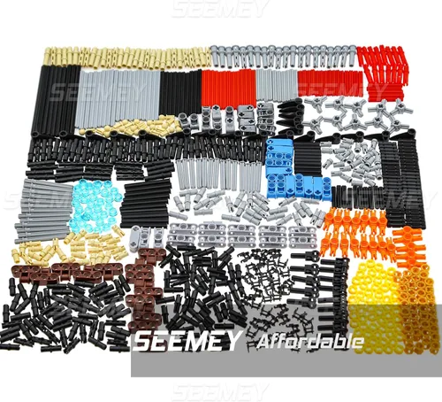 Miniatura 3 de SEEMEY 884 piezas de bloques de conectores de eslabones de cadena de eje compatibles con piezas técnicas de marca principal