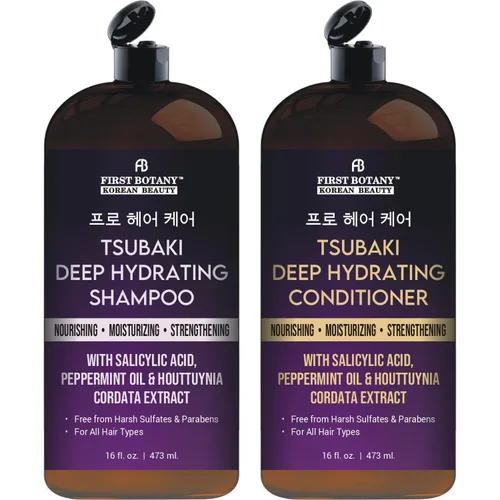 Miniatura 13 de Tsubaki Strength Repair Shampoo & Conditioner Set - Con tsubaki, biotina, niacinamida y extracto de levadura - Revive el cabello dañado promueve
