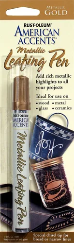 Miniatura 2 de Rust-Oleum 215191 American Accents Metallic Leafing Pen, plata, 1/3 onza plateado