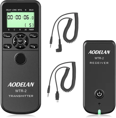 AODELAN Intervalómetro de cámara con temporizador de liberación de obturador inalámbrico con control remoto para Sony a6400, a7III, a9, a77, a99,