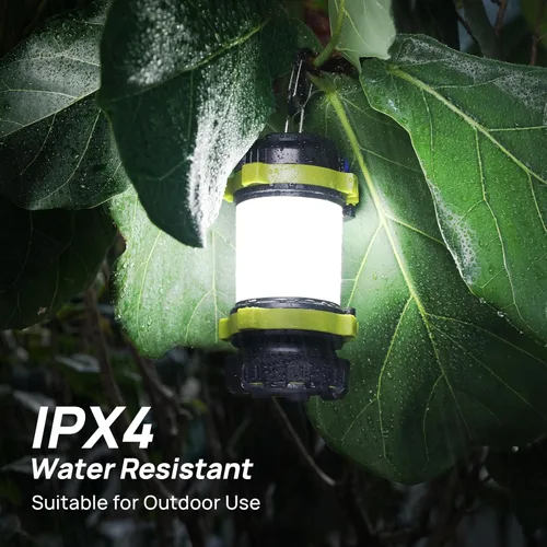 Miniatura 6 de Linterna LED de camping recargable (paquete de 1), linterna portátil Consciot con 6 modos de luz, banco de energía de 3600 mAh, IPX4 impermeable