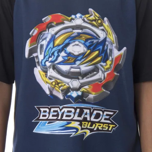 Miniatura 2 de INTIMO Beyblade Burst - Conjunto de pijama para niños, 2 piezas, pantalones cortos y camiseta