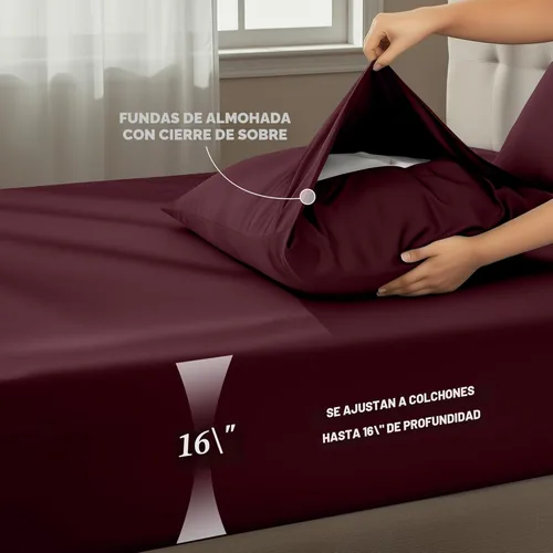 Miniatura 4 de Juego de sábanas queen de Utopia Bedding – Juego de 4 piezas de sábanas para cama tamaño queen, microfibra suave y transpirable, incluye 1 sábana
