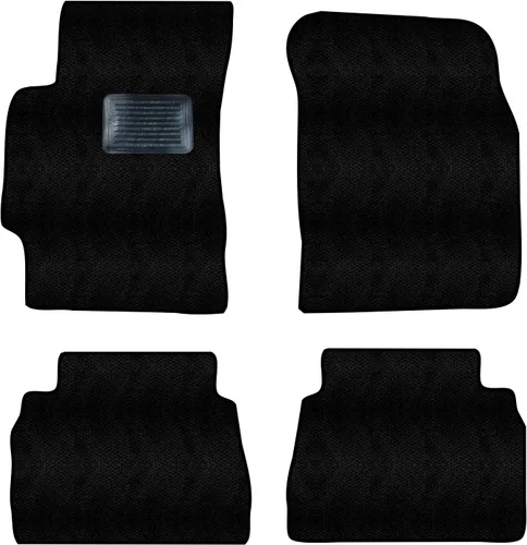 Front & Rear Carpet Floor Mats for Daewoo Leganza 1999-2002 | Custom Fit, Black, 2002 2001 2000 1999
