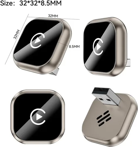 Miniatura 3 de CarPlay Wireless Adapter for BMW X6 xDrive40i M50i M, USB Design Plug and Play Bluetooth Fast Connection Car Accessories,A-Black