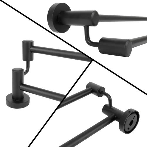 Miniatura 7 de TocTen Barra Doble para Toallas de Baño – Toallero reforzado de acero inoxidable SUS304 para baño, accesorios de baño, barra doble para toallas
