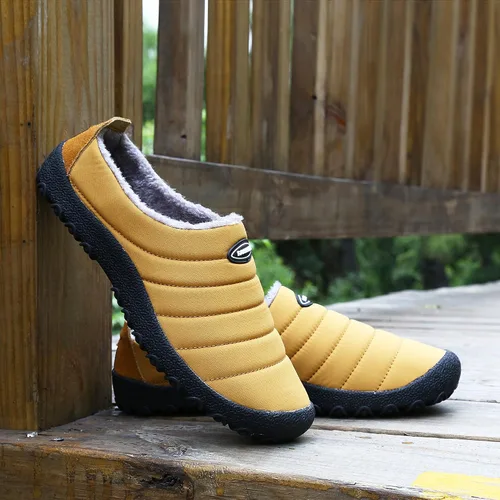 Miniatura 7 de UBFEN - Pantuflas cálidas de invierno para hombre y mujer con forro de felpa mullida, zapatos de casa con suela de goma antideslizante
