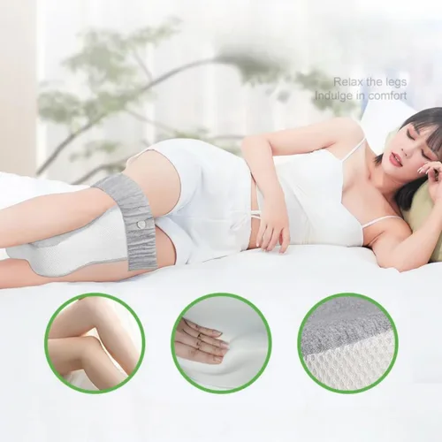 Miniatura 4 de Almohada de rodilla contorneada de espuma viscoelástica refrescante para dormir, ciática, alivio del dolor de espalda, rodilla y articulaciones