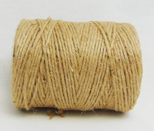 Miniatura 7 de Cordel de yute natural 3 capas de 500 pies Cuerda de yute para usos domésticos, embalaje, suministros de arte y manualidades, regalos