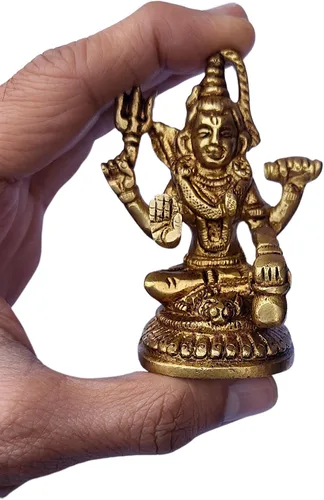 Miniatura 18 de Craftsofindia Goddess Durga - Estatua pequeña de latón, decoración divina, escultura hindú hecha a mano de 3 pulgadas para el altar del hogar