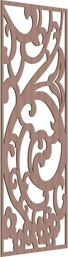 Miniatura 125 de Bridgewater - Paneles de pared decorativos de madera con calado, 9 3/8 pulgadas de ancho x 24 3/8 pulgadas de alto x 1/4 de alto, nogal