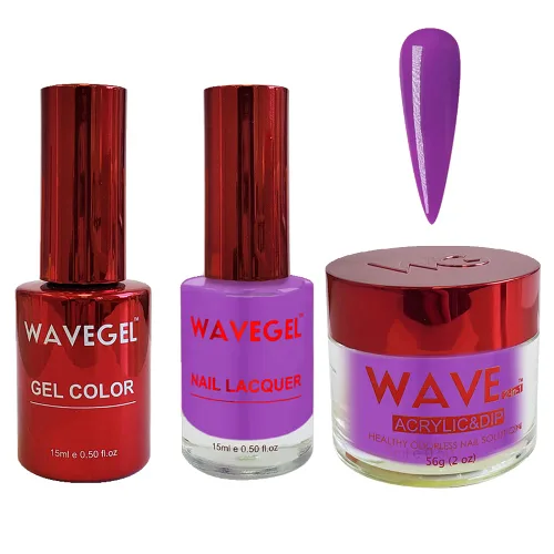 Miniatura 21 de WAVEGEL - Juego de gel de remojo, laca de uñas y polvo acrílico y polvo de inmersión a juego - Colección Queen - #015 Noble Men