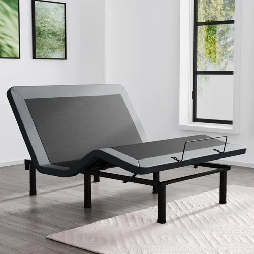 Miniatura 8 de SunsGrove Base de cama ajustable Twin XL con control remoto inalámbrico, gravedad cero, inclinación de cabeza y pie, antirronquidos, preajustes