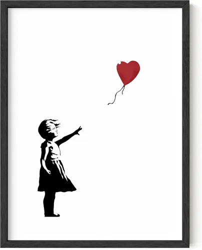Miniatura 21 de HAUS AND HUES Póster de arte callejero Banksy - Arte pop grafiti - Sin marco 12"x16" Banksy Pulp Fiction