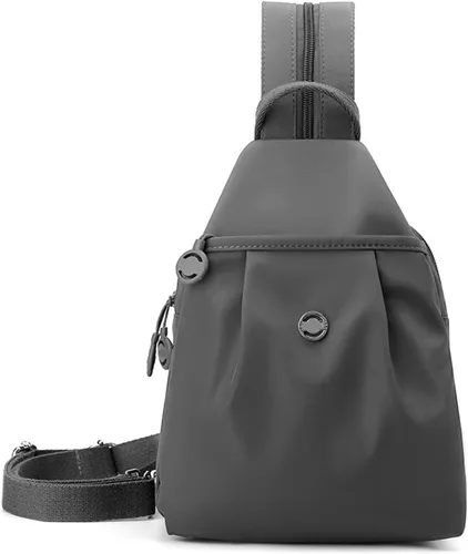 Miniatura 9 de Mochila convertible para mujer, impermeable, Oxford, 3 en 1, antirrobo, bolsa cruzada de viaje para viajes, Negro