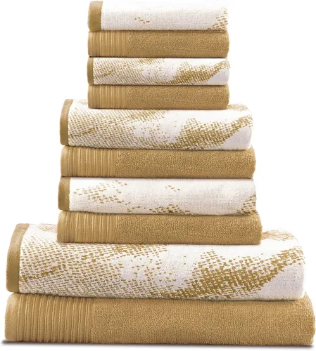 Miniatura 51 de SUPERIOR Juego de 6 toallas de algodón surtido de 6 piezas, incluye 2 toallas de baño, 2 manos, 2 toallas faciales, suaves, absorbentes, accesorios