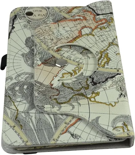Miniatura 8 de AT&T Trek 2 HD - Funda giratoria (modelo 6461A), soporte giratorio de 360 grados con bonita cubierta para tableta Android ZTE Trek 2 HD K88/ZPad 8