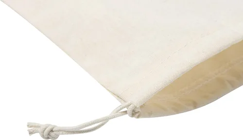Miniatura 6 de Bolsas de cordón 100% algodón al por mayor – Calidad resistente paquete de 100 – Tamaño 6 x 8 (algodón natural sin blanquear – doble cordón)