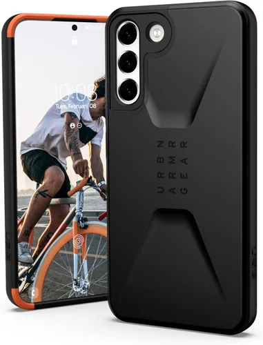 URBAN ARMOR GEAR UAG - Funda protectora para Samsung Galaxy S22 Plus, color negro, ultrafina, absorbente de golpes, [pantalla de 6.6 pulgadas] Civil