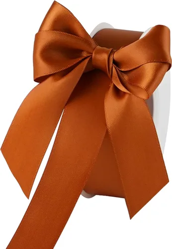 Miniatura 18 de Cinta de satén blanca de 1 pulgada de doble cara, 25 yardas para envoltura de regalos, ramo de novia, decoración de boda, decoración de fiesta
