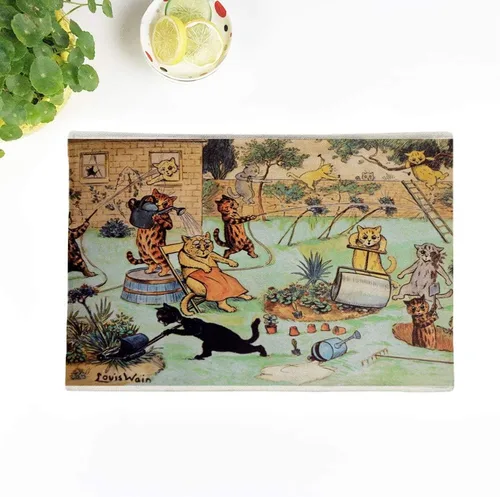 Miniatura 4 de Juego de 4 manteles individuales Doodlefly unicornio tapices medievales caza The Found Mythical Creatures 18 x 12.5 pulgadas, decoración de fiestas