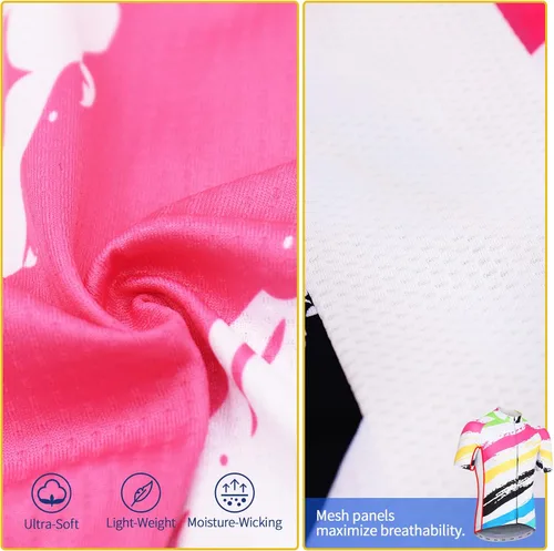 Miniatura 2 de ARSUXEO Camiseta de ciclismo de manga corta para hombre, camiseta de ciclismo de montaña MTB con bolsillos con cremallera reflectante