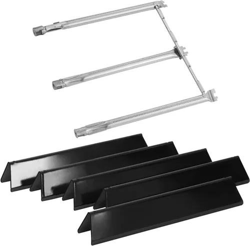 Miniatura 10 de 7620 7621 Barras aromatizantes 65505 Deflectores de calor 62752 Piezas de repuesto para quemador de parrilla Weber Genesis 300 Series con control