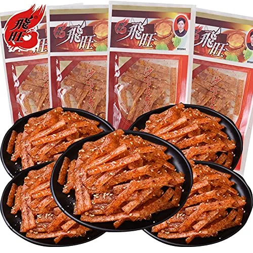 YUYONGTANG Tiras picantes Feiwang Hunan 8090 bocadillos nostálgicos tiras picantes tiras picantes tiras picantes 8090 aperitivos picantes tiras