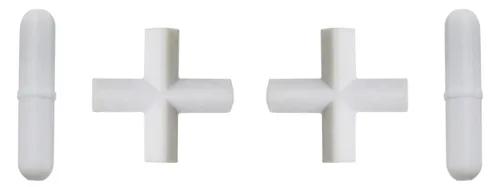 4 barras de agitación grandes de PTFE para mezclador agitador magnético (2 de tipo cruzado 1.496 in x 0.433 in, 2 de tipo recto 1.969 in x 0.394 in)