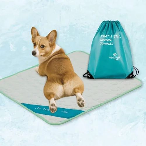 Miniatura 11 de INSPECTOR TAIL Tapete de enfriamiento automático para perro + bolsa de cuerda gratis/almohadilla suave lavable y portátil para mascotas