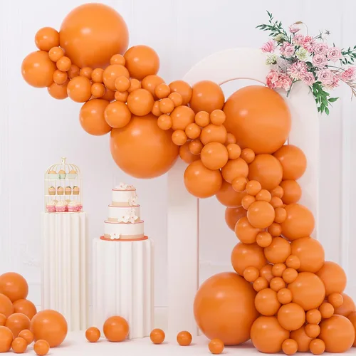 Miniatura 41 de Kit de arco de globos rojo brillante de 135 piezas de diferentes tamaños de 18, 12, 10 y 5 pulgadas, decoraciones de fiesta de color rojo para baby