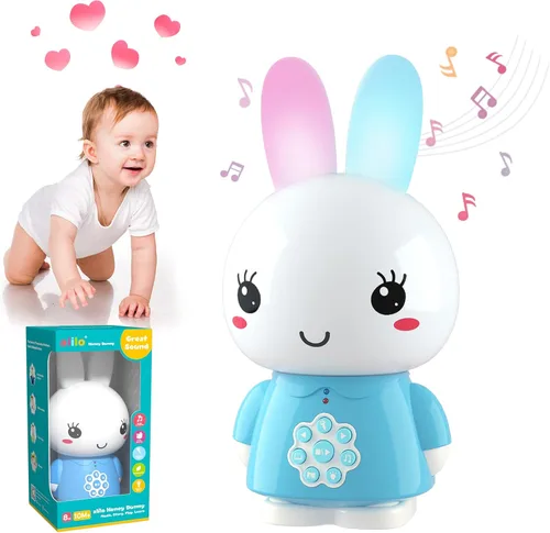alilo Honey Bunny - Reproductor de audio de historias musicales para niños pequeños de 1 a 5 años, regalos de Pascua para bebés y niñas, precargado
