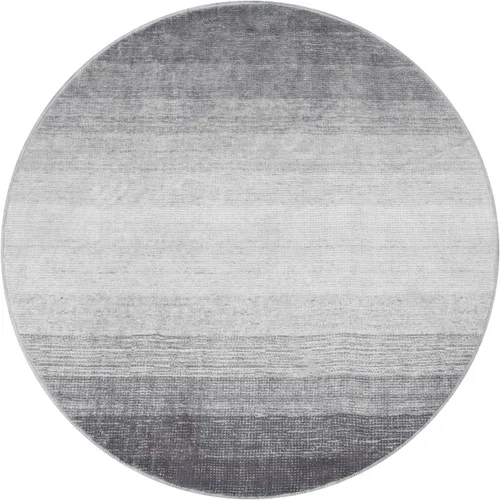 Miniatura 9 de Wonnitar - Alfombra redonda moderna ombre lavable de 5 pies, alfombras redondas grises para sala de estar, alfombra antideslizante grande circular