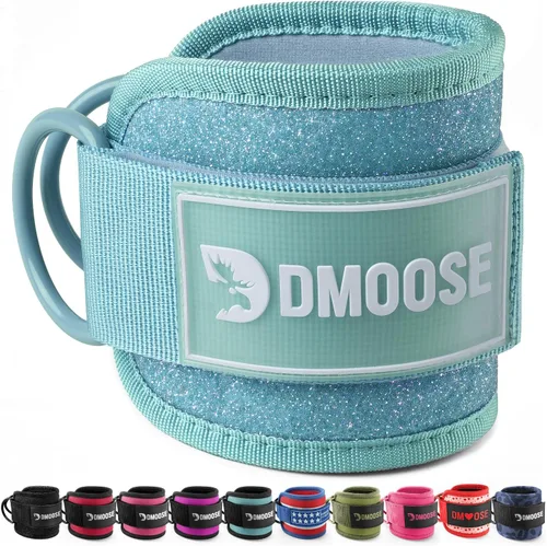 Miniatura 14 de DMoose Fitness Ankle Strap for Cable Machine - One Size Fit with Premium Padding Cuffs, Ankle Bands for Working Out, Booty Workouts, Leg Extension