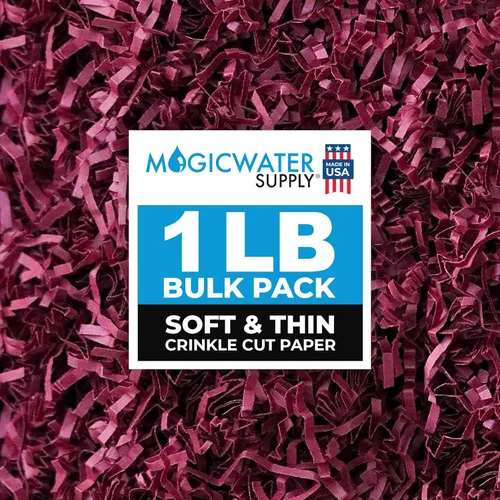 Miniatura 9 de MagicWater Supply - 1 libra - Kraft - Relleno de papel de corte arrugado suave y fino, ideal para envolver regalos, relleno de cestas, cumpleaños