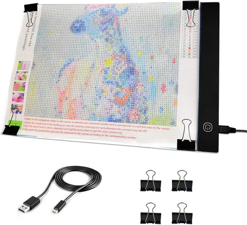 Miniatura 11 de Mlife Almohadilla de Luz Grande A1 Mejorada para Pintura de Arte de Diamante, Caja de Luz de Dibujo y Copia con Atenuación Continua para Calcar