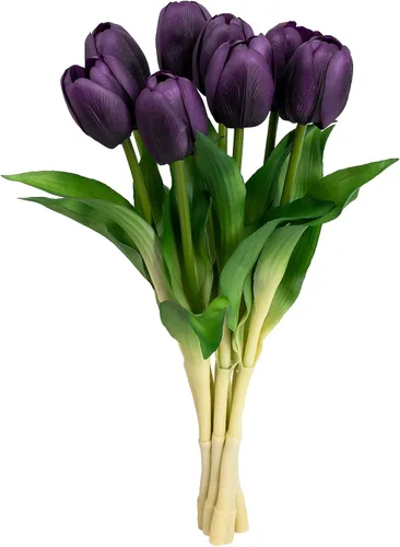 Miniatura 13 de Flores artificiales/falsas/sintéticas, rosas con 2 flores, coral, 10 unidades para bodas, hogar, fiestas, restaurantes