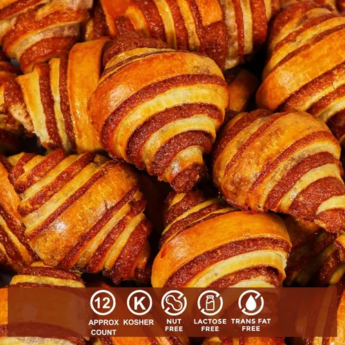 Miniatura 3 de Rollos de canela Bollos de canela Pastelería de desayuno Rugelach Pasteles Croissants de canela Sin colorantes añadidos Sin lácteos