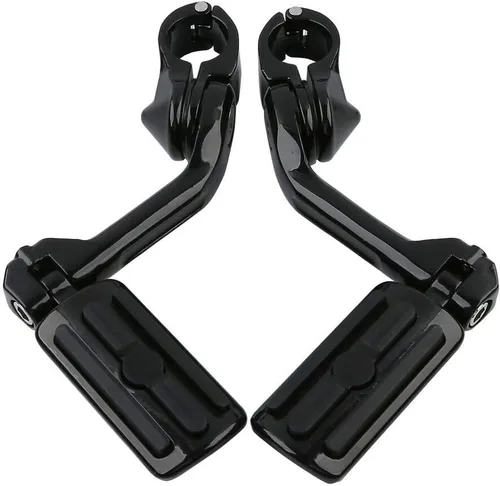 Miniatura 11 de TCMT Estribo corto de montaje en ángulo para carretera de 1 1/4 pulgadas para Harley Touring Road King Street Glide Road Glide Electra Glide Softail