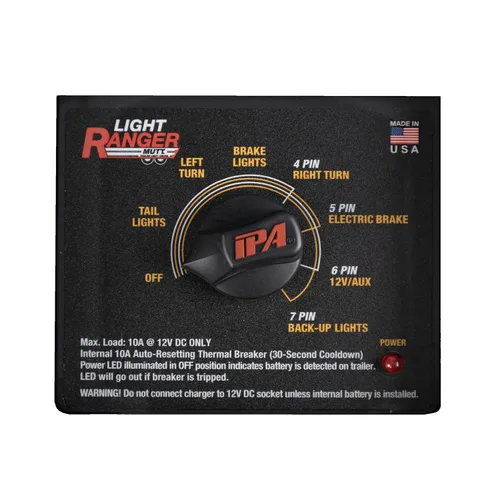 Miniatura 3 de Innovative Products of America #9101 Light Ranger MUTT (Estilo de Pinza de 7 Vías con Adaptador) Probador de Remolque