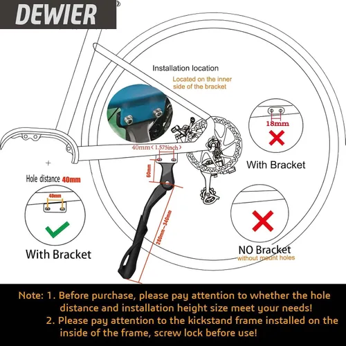 Miniatura 3 de Soporte de bicicleta de aluminio ajustable para bicicleta de 26 pulgadas, 27.5 pulgadas, 29 pulgadas, 700C, soporte para bicicleta de 26 pulgadas
