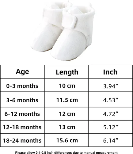 Miniatura 7 de pureborn Botines de invierno para bebé, de forro polar, antideslizantes, para cuna