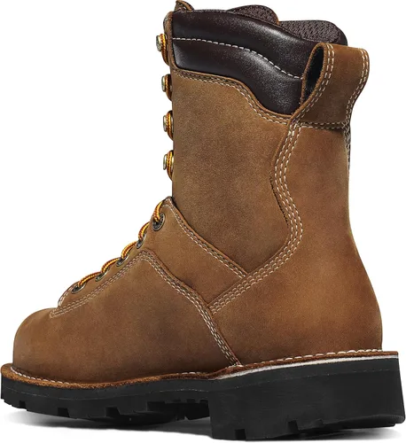Miniatura 3 de Danner Quarry USA - Botas de trabajo para hombre de 8 pulgadas, 14.11 oz, duraderas, impermeables, aisladas, puntera no metálica para seguridad