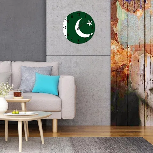 Miniatura 842 de Cheyan Reloj de pared con bandera de Canadá de 12 pulgadas, silencioso, sin tictac, de PVC, funciona con pilas, reloj redondo decorativo, regalo