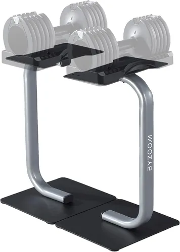Miniatura 6 de BYZOOM FITNESS Pure Series Adjustable Dumbbell Stand Rack Holder for 12.5, 25, 27.5LB Adjustable Dumbbells, Weight Training Fitness Exercise for
